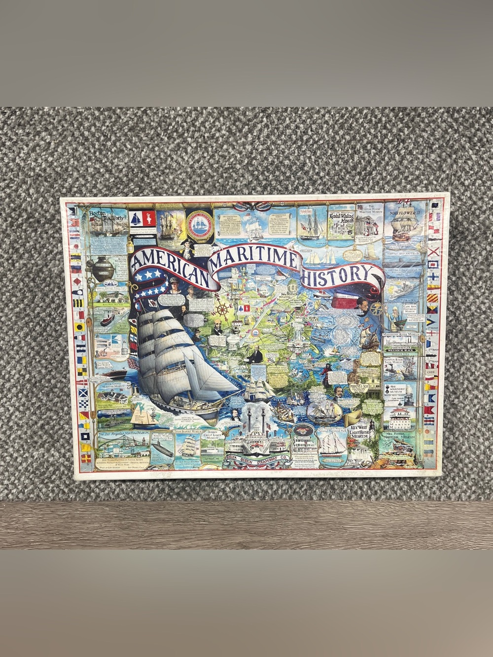 White Mountain Puzzle American Maritime History #126 1,000 Piece boats ships